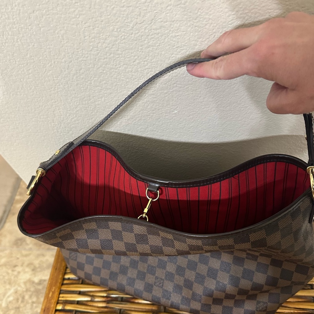 Authentic Louis Vuitton Delightful MM Damier Ebene With Matching Wallet - Picture 14 of 16